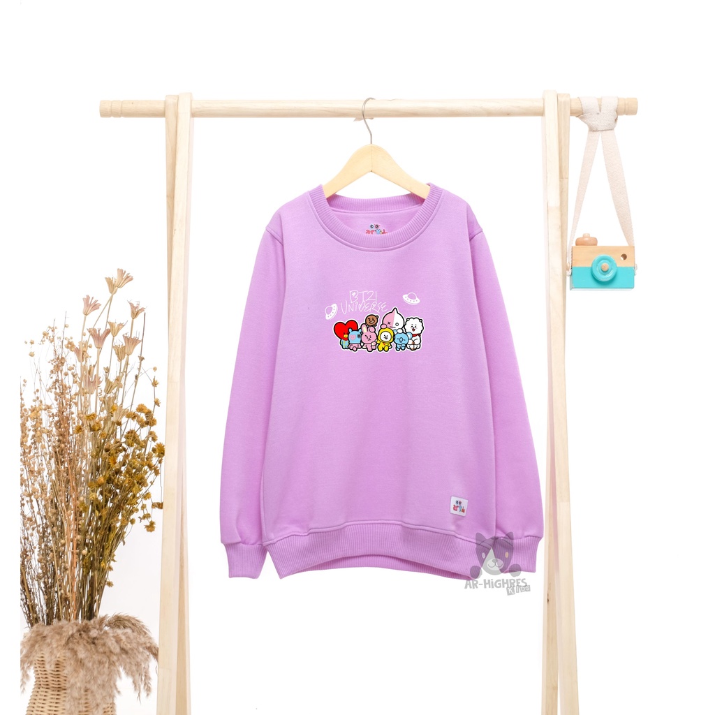 Crewneck Anak Laki-laki / Perempuan Motif Karakter Anak by Arhighres Kids