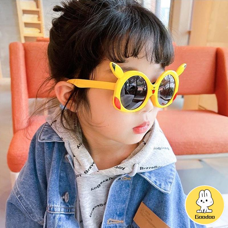 Kacamata Anak Kartun Pikachu Kacamata Perlindungan UV Polarized Sunshade kaca mata anak laki laki -Doo