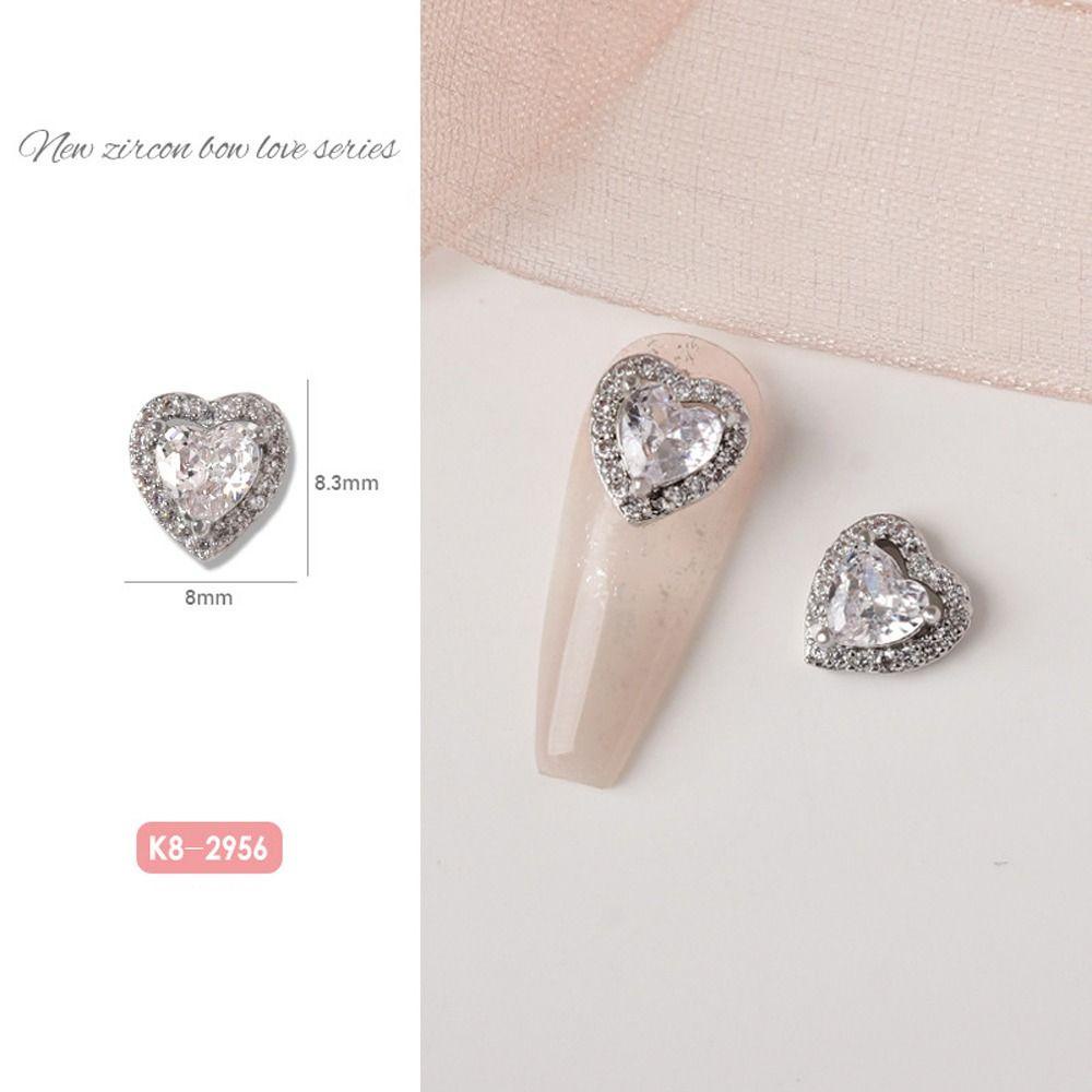 Mxbeauty Manik-Manik Berlian Imitasi Bentuk Pita 3D Bahan Alloy Untuk Nail Art