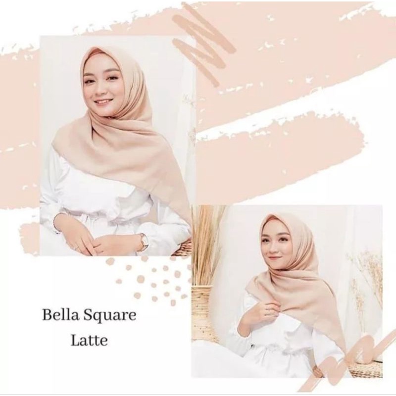 Bella Square Hijab Segi empat polos