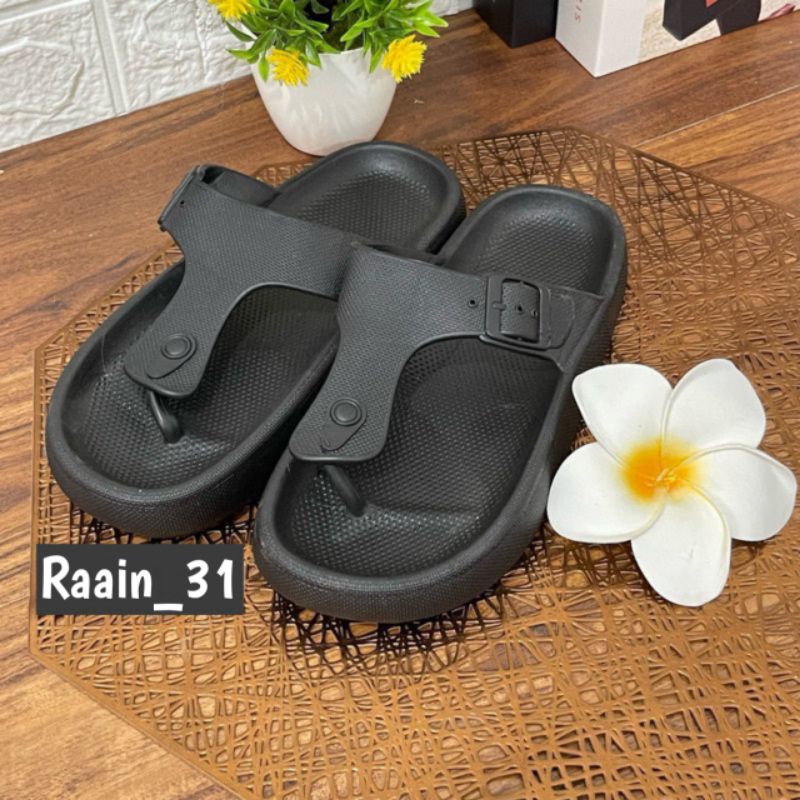Sandal balance perempuan import Sandal karet trendy Sendal wanita nyaman anti slip