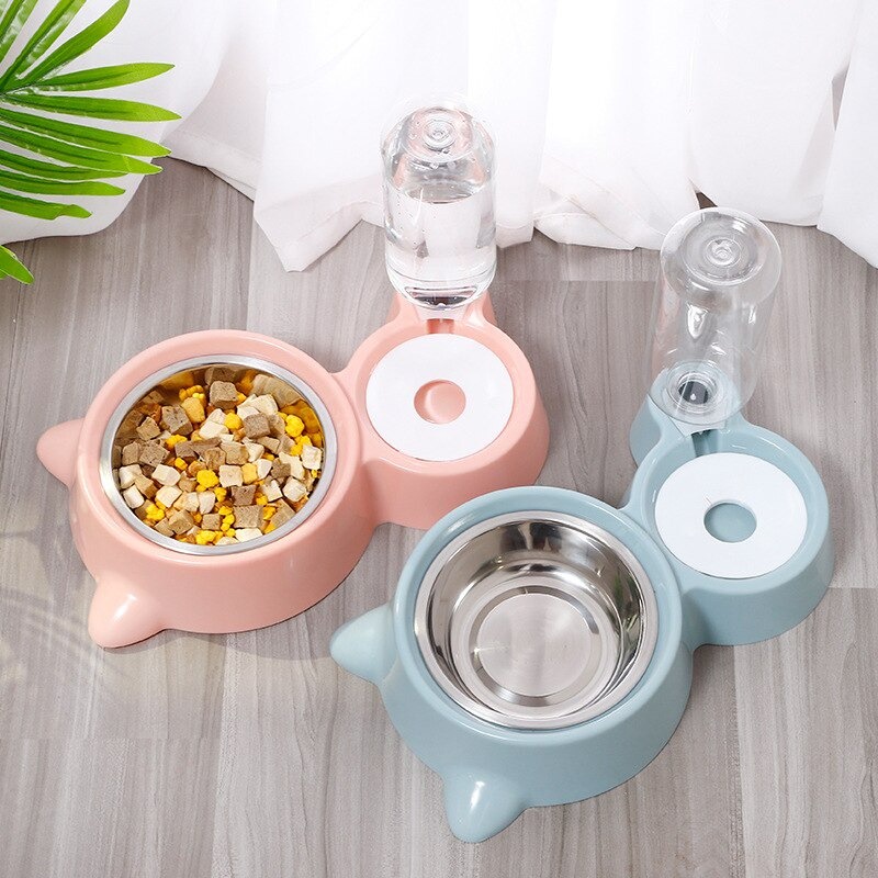 Tempat Makan Minum Anjing Kucing Automatic Pet Feeder Dispenser Air Hewan Peliharaan Feeding Dishes