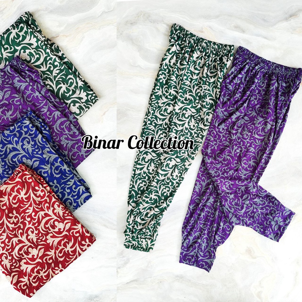 KR 05- Celana panjang wanita legging leging aladin koran fit XL 3L Jumbo motif / dalaman wanita joger strit panjang
