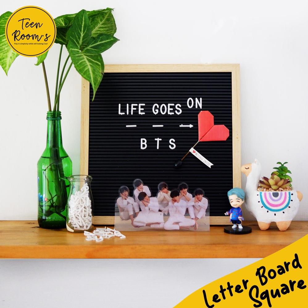 

PRODUK- PAPAN NAMA / LETTER BOARD UNTUK DEKORASI NAMA BAYI TEEN ROOM (30X30CM) .