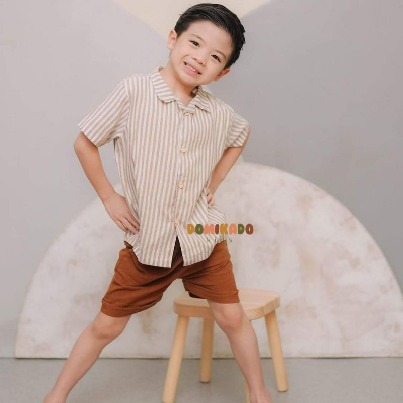 Little Arash | LOYE Short Pants | Celana pendek anak bahan linen