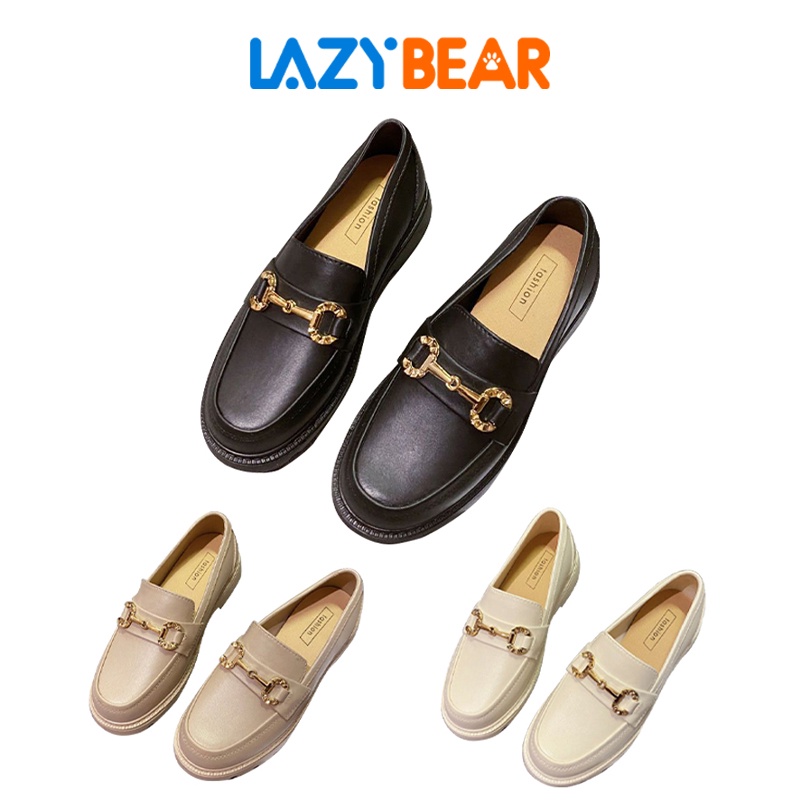 Lazy Bear Sepatu Loafers Slip On Wanita H17 Sepatu Docmart Korea Fashion