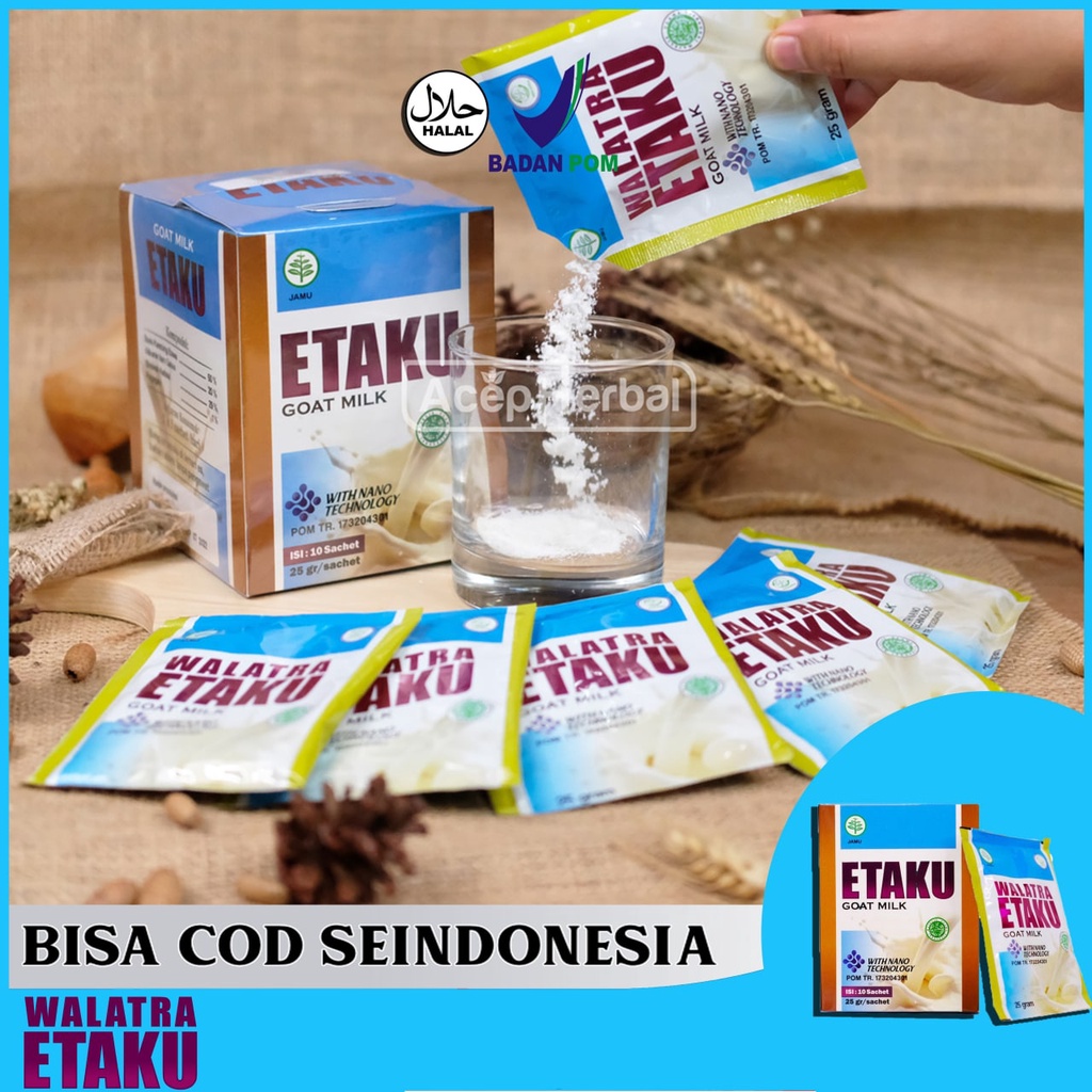 

Etaku Goat Milk Susu Platinum / Susu Kambing Etawa Plus Krimer Nabati / 100% Asli Susu Kambing Etawa Terbaik / Skygoat