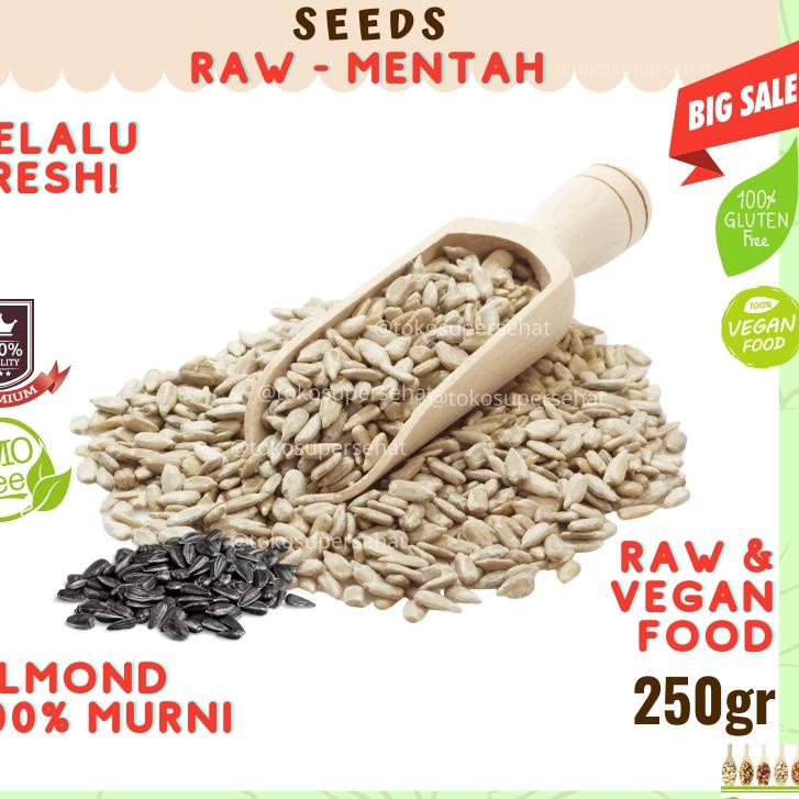 KODEb0B5n--SUNFLOWER SEED / KUACI / BIJI BUNGA MATAHARI TANPA KULIT 250GR