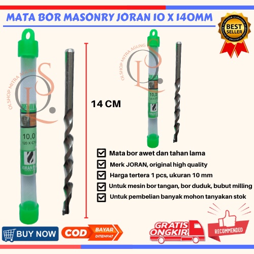 JORAN Mata Bor Beton Tembok MASONRY uk 10mm Joran multipurpose Murah