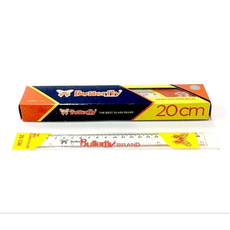 

Penggaris butterfly 20cm / penggaris plastik 20cm