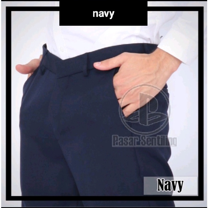 CELANA KANTOR FORMAL PRIA SLIMFIT BAHAN DASAR KAIN WOLL