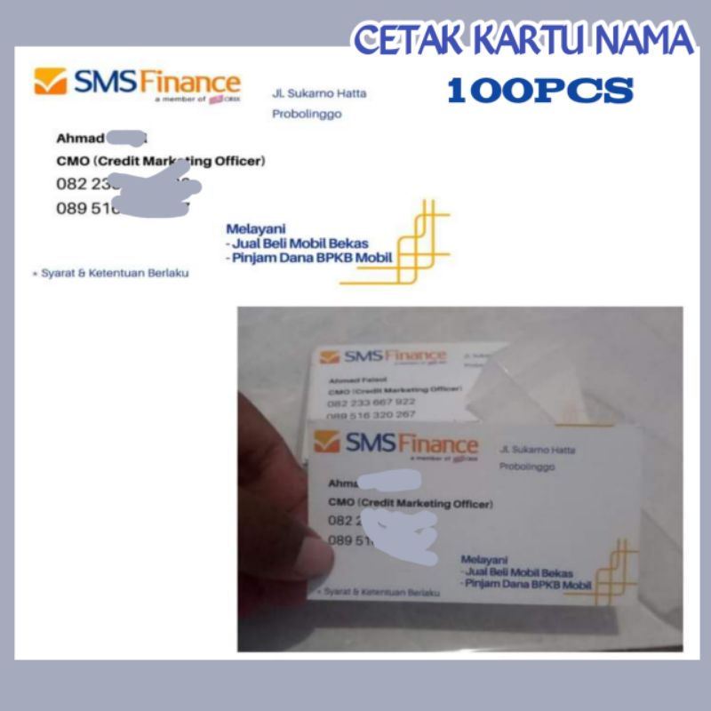 Jual Cetak Kartu Nama Shopee Indonesia