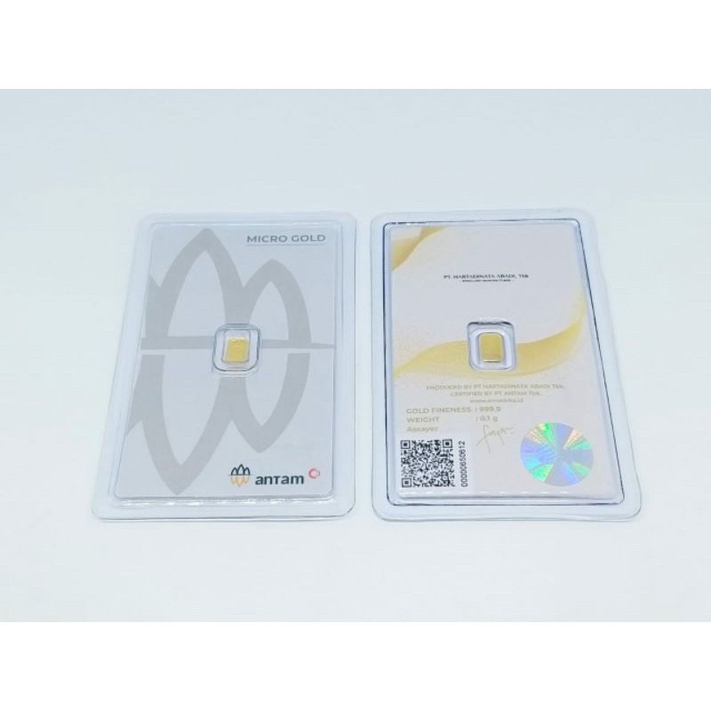 Gift Emas Antam 0,10 Gram , Micro Gold, Emas Kita, LM Harta, Hartadinata Gold