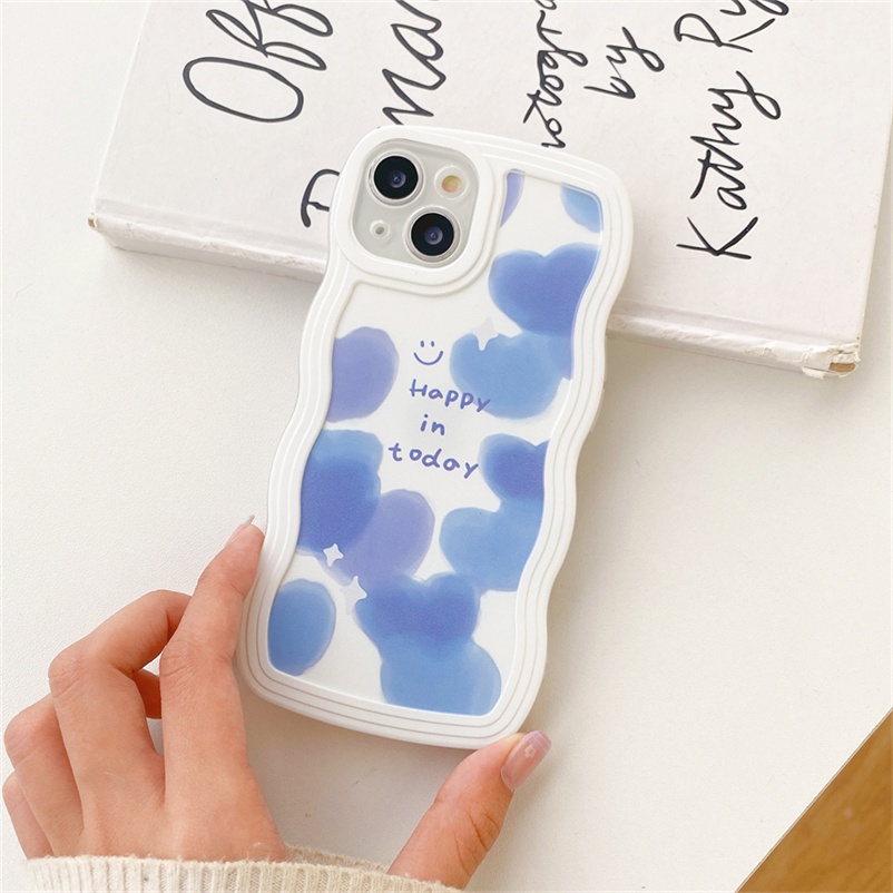 Soft Case Silikon TPU Transparan Motif Bunga Warna Permen Untuk Compatible for iPhone 14 13 12 11 Pro Max X XR Xs Max 7 8 Plus Fashion Candy Color Casing Anti-Drop Soft TPU Silicone Angel Eye Transparent Phone Case Lens Protective Case Cover