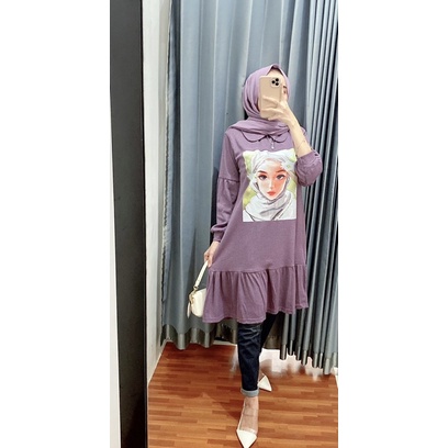 Tunik Knit Import Dewasa Terbaru