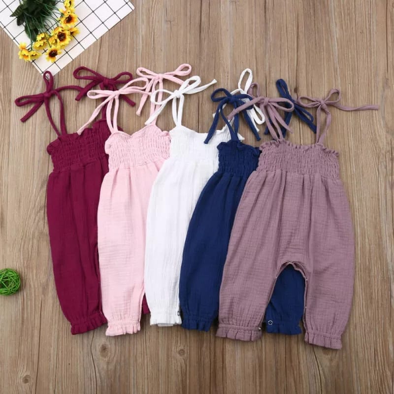 BEFAST - ZTL OOTD Jumpsuit Anak Perempuan FIYU / JUMPSUIT ANAK MELDA / Jumpsuit Anak Tanpa Lengan / Overall Anak Lucu Terlaris / Pakaian Casual Anak-Anak Perempuan / Jumpsuit Polos Anak / Fashion Santai Anak Kekinian / Overall Anak Balita