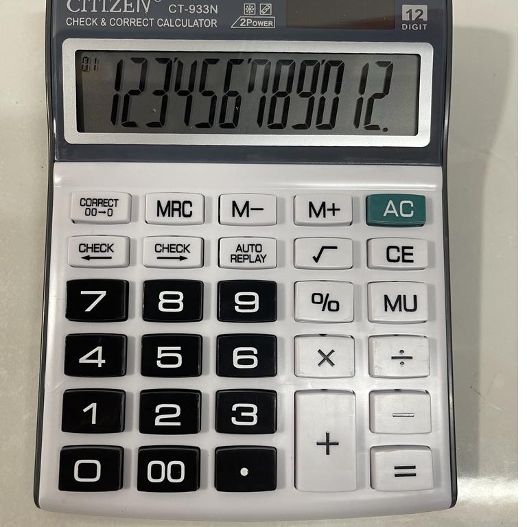 

(PROMO NTJ81) Kalkulator CT-933N 12 Digit - Calculator Check Dual 2 Power ✿