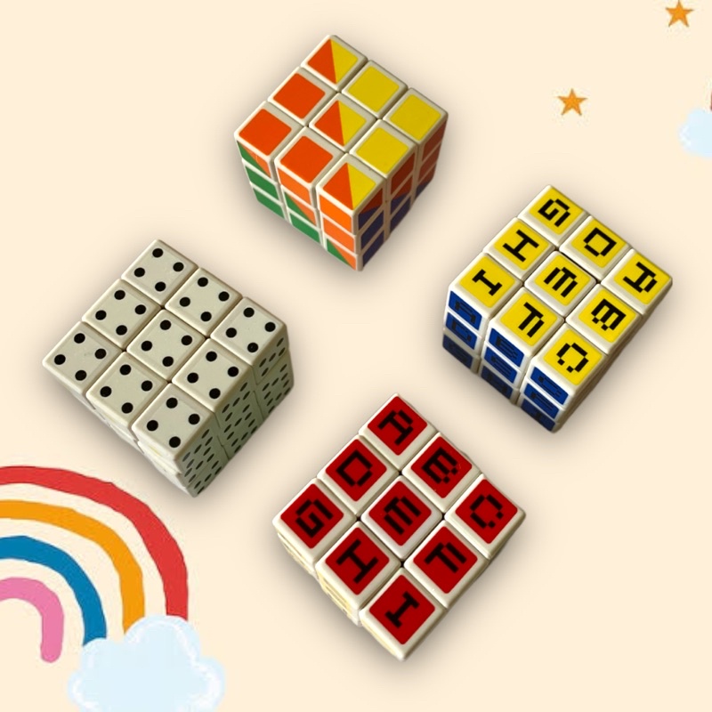 Mainan Anak Rubik Mini 3x3cm Murah Meriah