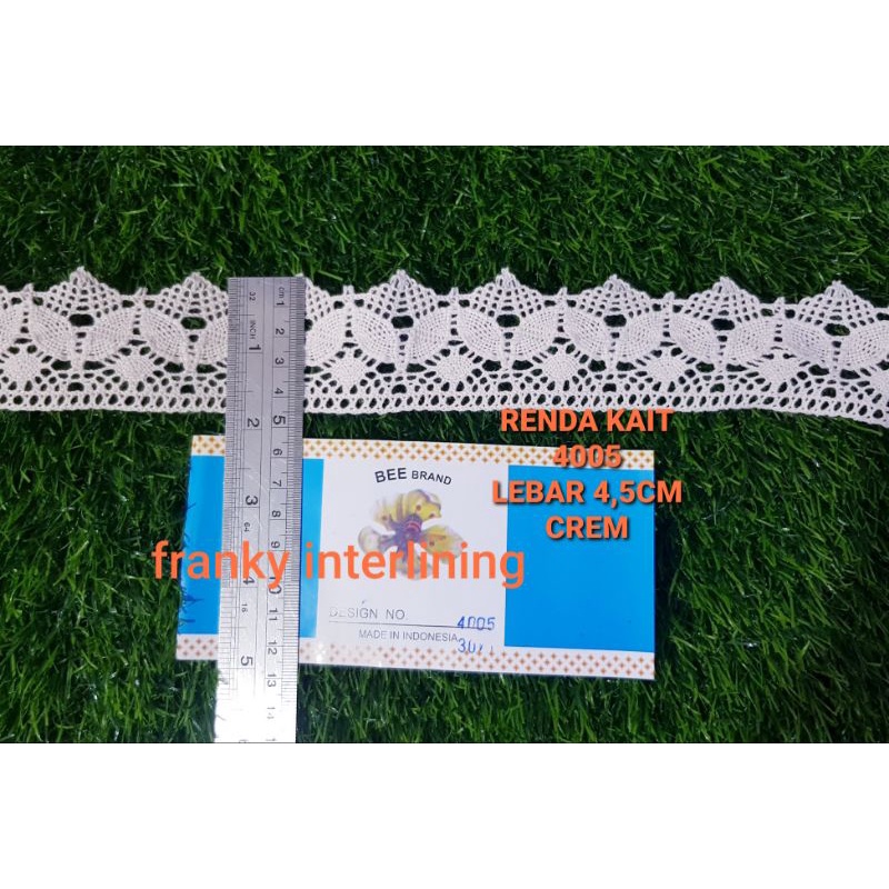 RENDA KAIT 4005 LEBAR 4,5CM HARGA PER PACK ISI 30 YARD