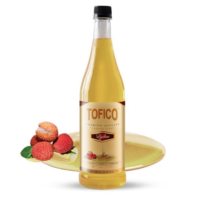 

Tofico Syrup lychee natural flavour 1 Liter Tofico Sirup leci