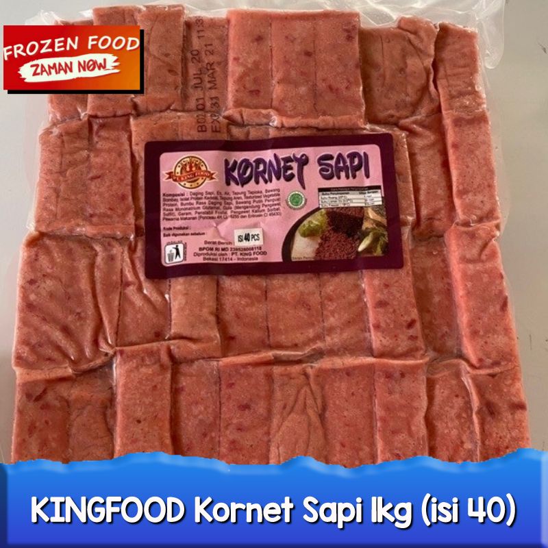 

Kornet Sapi Jumbo Pack 1kg isi 40