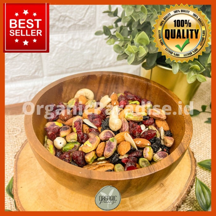 

Trail Mix / Mix Nuts / Kacang Campur 100 gram ORGANIC PLEASE