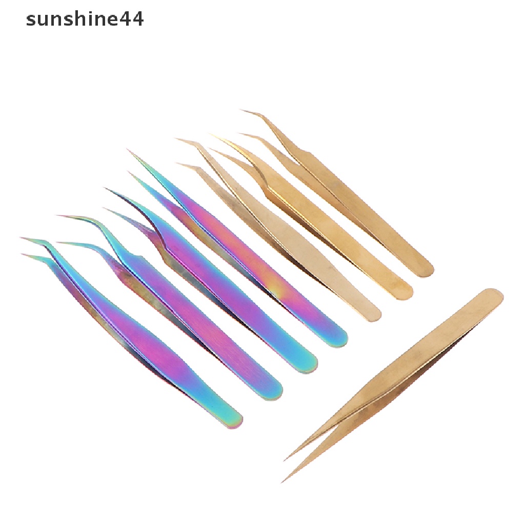 Sunshine 4pcs / Set Pinset Extension Bulu Mata Profesional Bunglon