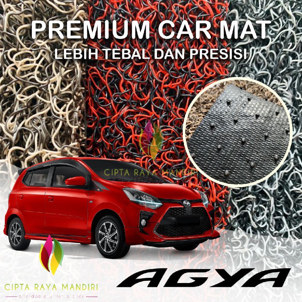 Karpet Mobil Premium TOYOTA Agya 2 Warna