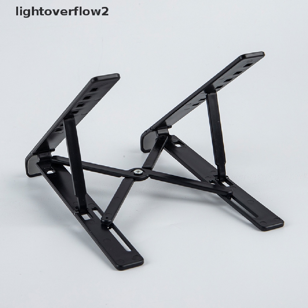 (lightoverflow2) Stand Holder Laptop / Notebook / Tablet Portable Adjustable Bisa Dilipat (ID)
