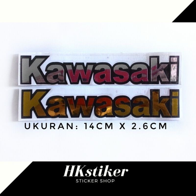 Stiker Cutting Kawasaki Tulisan 14CM Cutting Sticker Untuk Stiker Motor