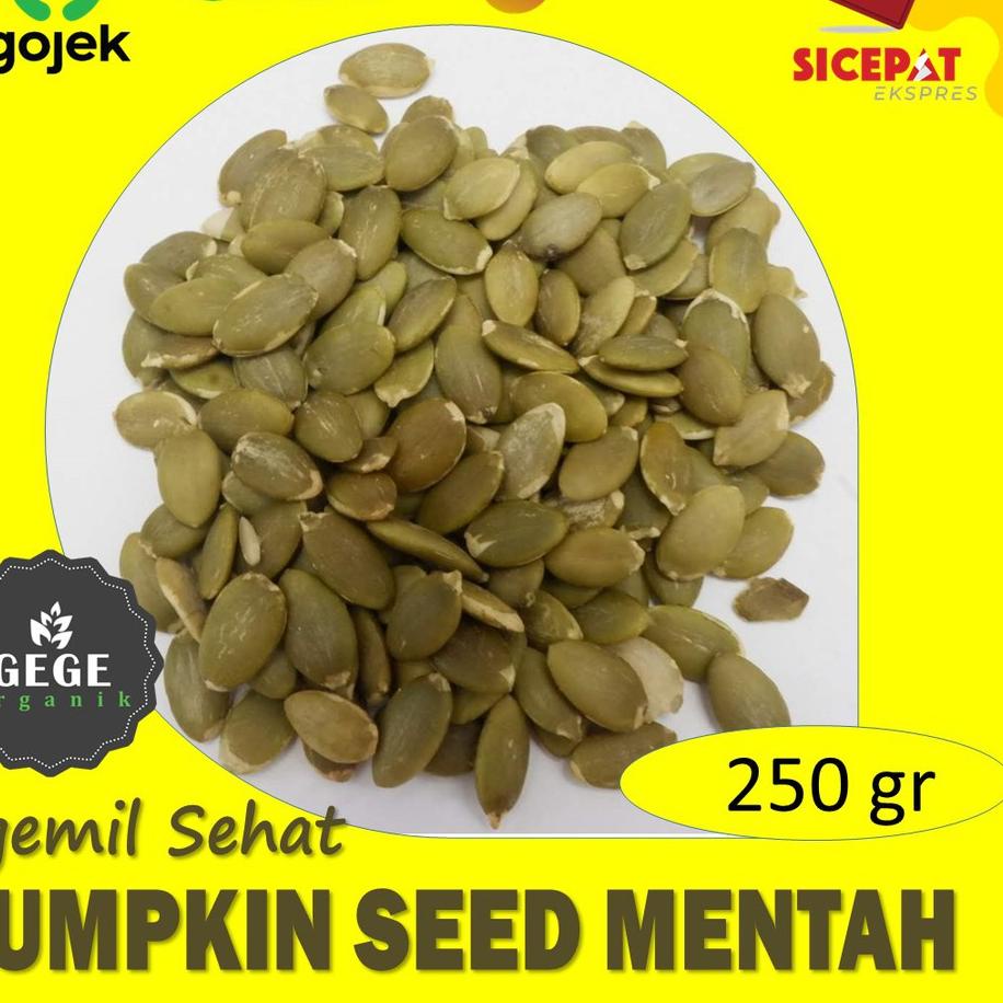 

10.10 FLASH SALE 250gr Biji Labu Mentah Raw Pumpkin Seed grosir