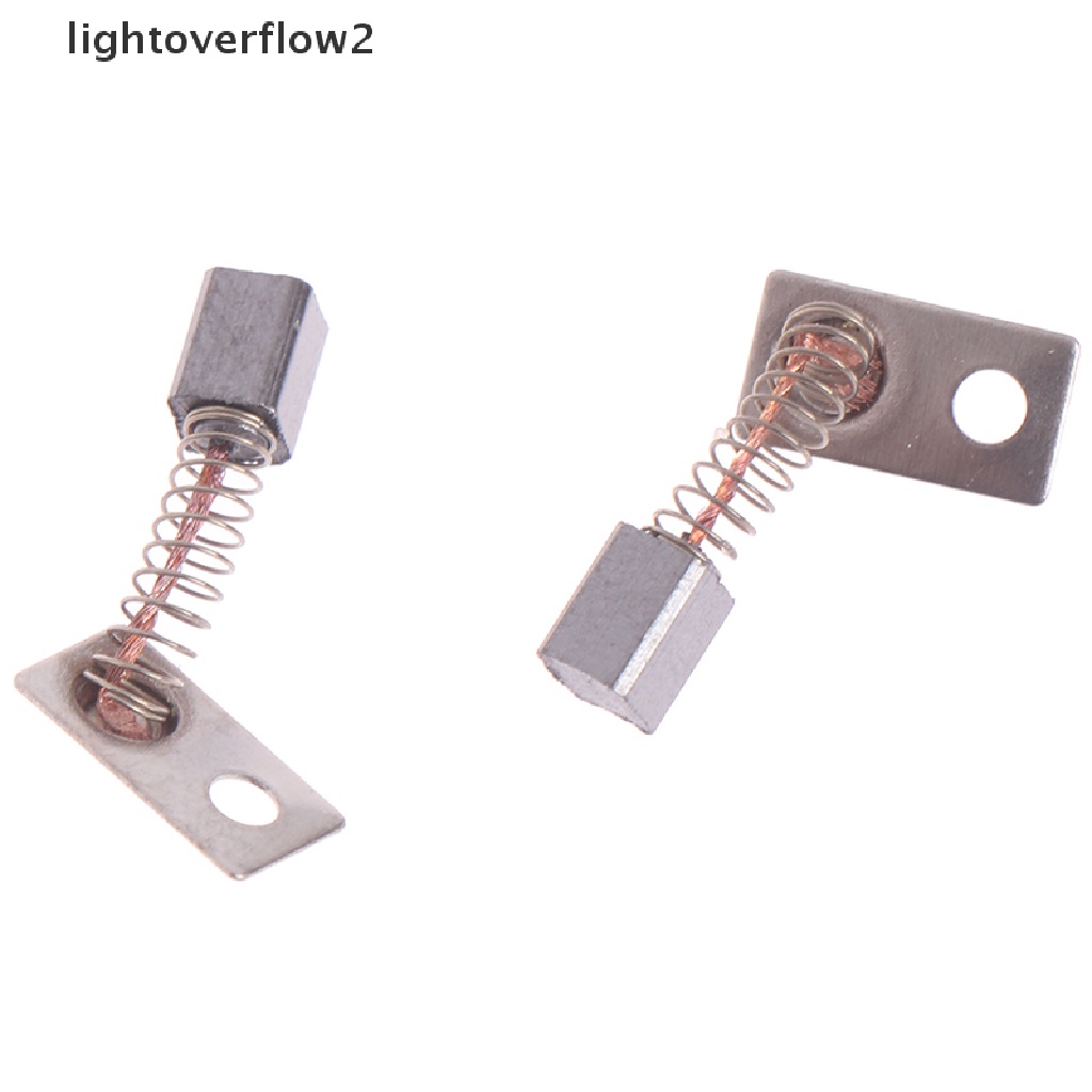 (lightoverflow2) 2pcs / Set Brush Karbon Pengganti Untuk Aksesoris Manicure / Nail Art