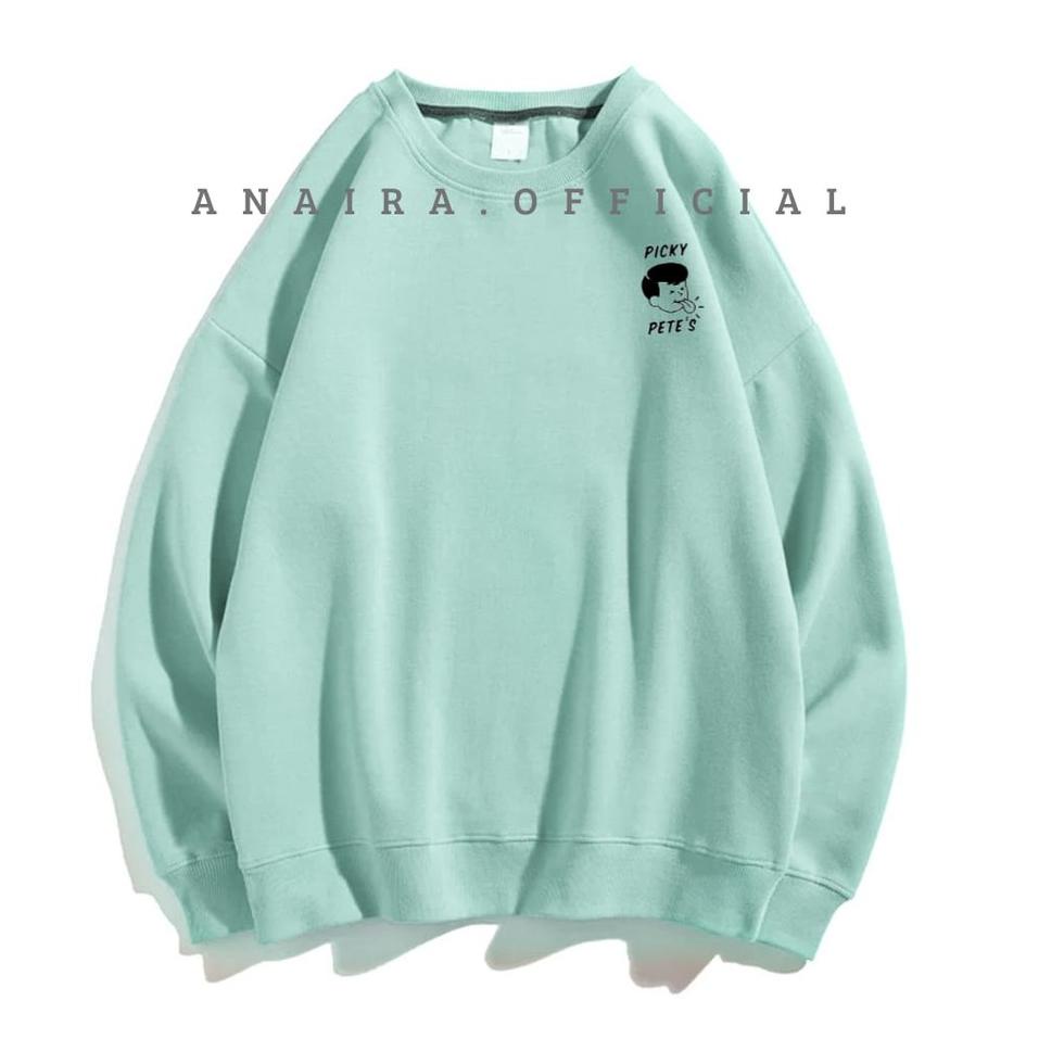 PICKY SWEATER SWITER SWETER OVERSIZE WANITA POLOS PASTEL SWEATSHIRT KOREA "WTP.22Oc22м"