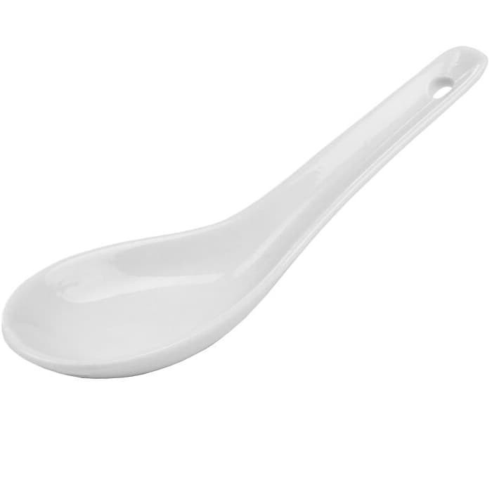 Sendok Bebek Keramik - Sendok Bubur Chinese - Sendok Bubur Restoran - Sendok Es Campur Keramik