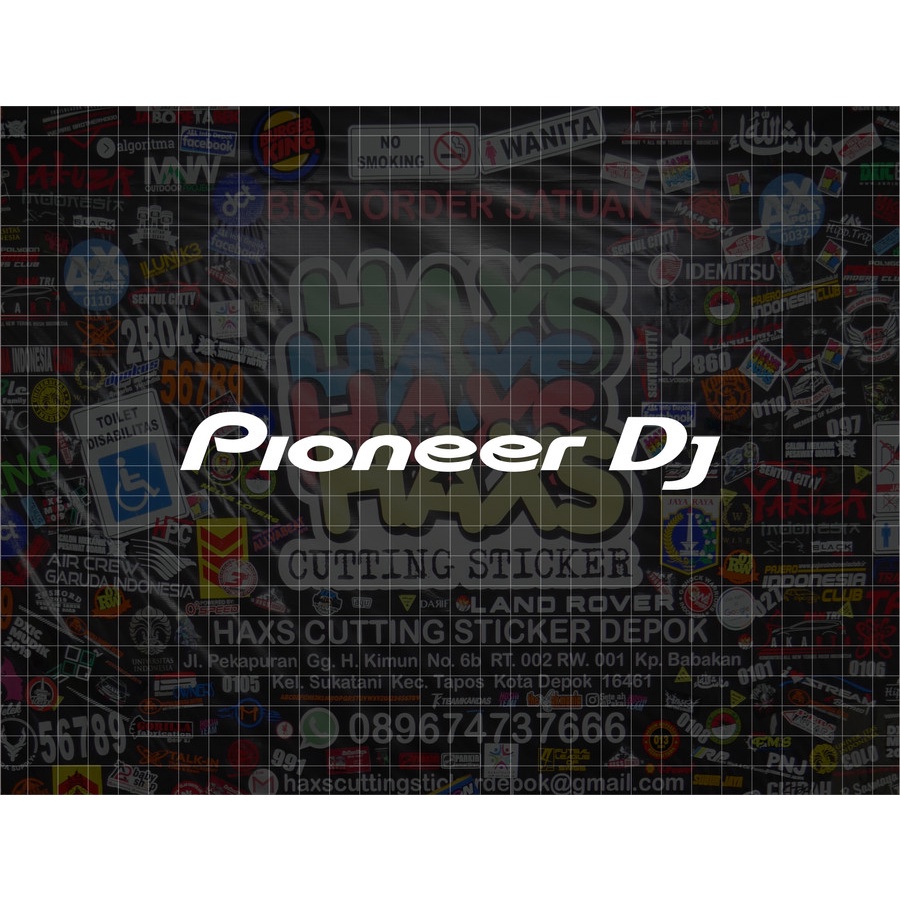 Cutting Sticker Logo Pioneer Dj Ukuran 18 Cm Untuk Mobil &amp; Motor