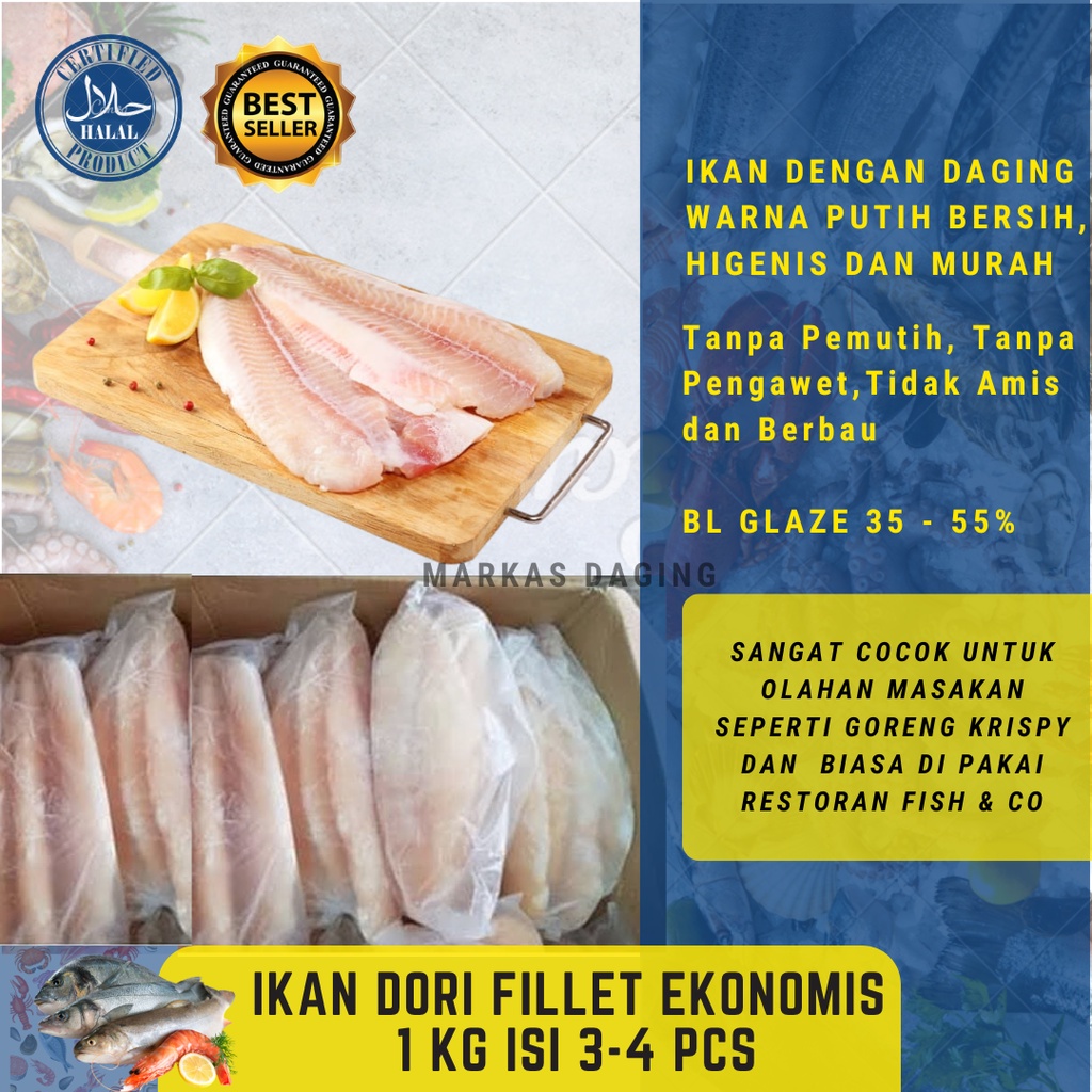 IKAN DORI / DORI FILLET File Dory / Dorry Fillet SIAP KIRIM