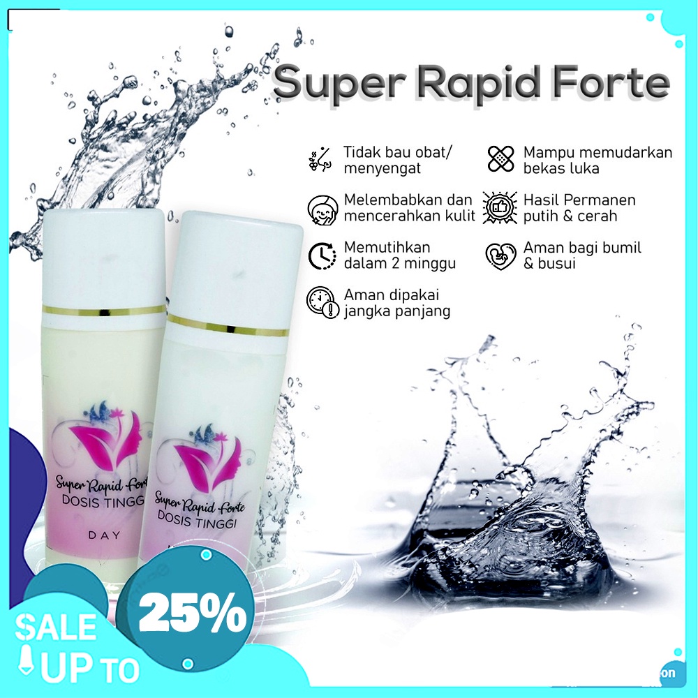 Hb Super Rapid Forte Pemutih Badan Permanen Cepat Ori Murah bpom