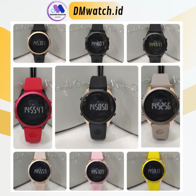 Jam Tangan Wanita Alexandre Christie AC9363 AC 9363 Rubber Original Garansi Resmi 1 Tahun