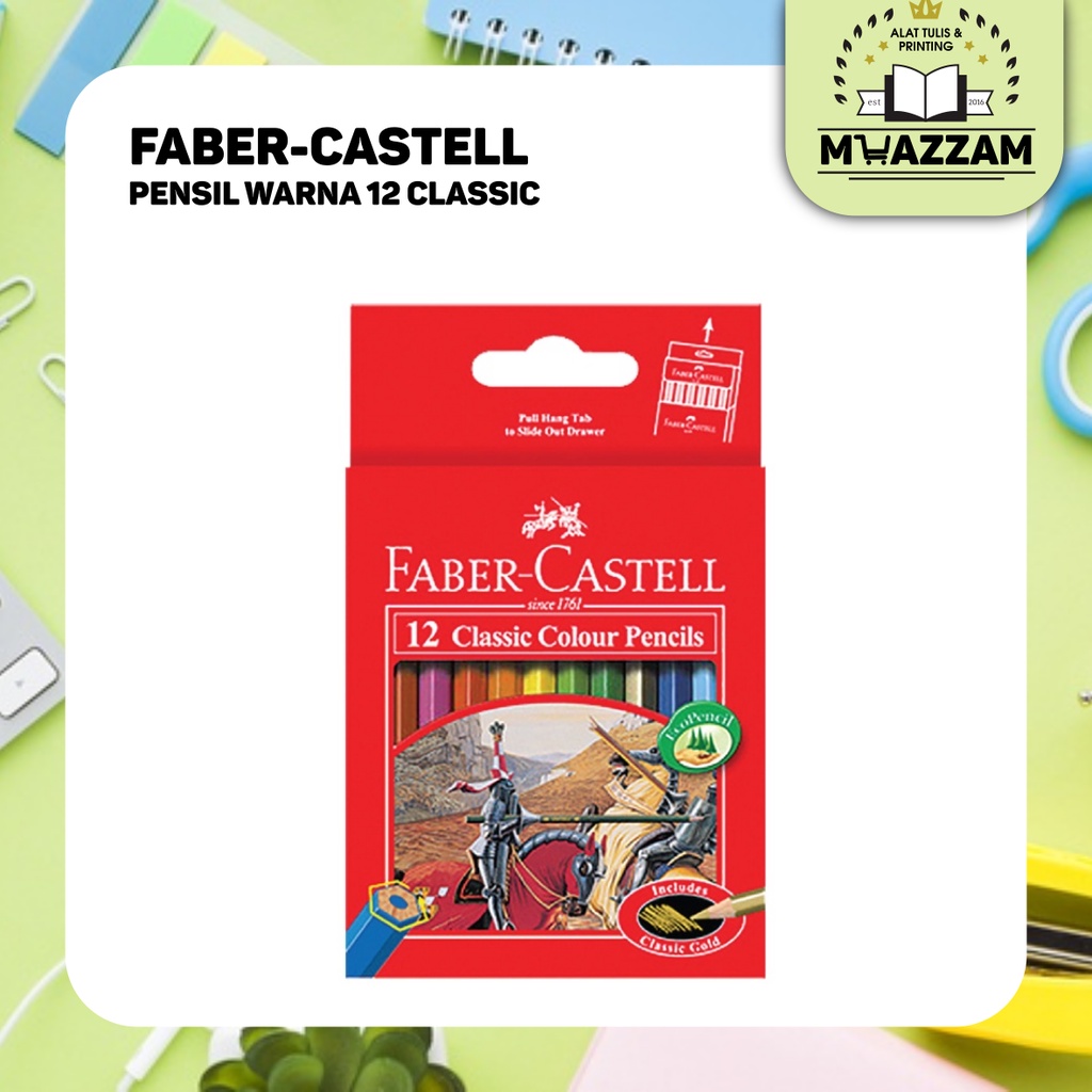 

Faber-Castell Pensil Warna Classic 12 S Pendek