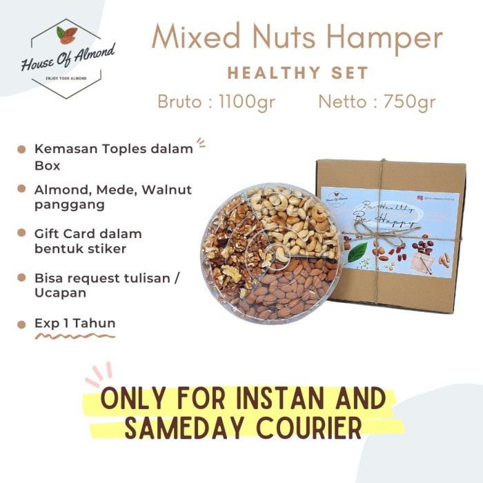 

[ COD ] Parcel/Hampers Mixed Nuts Healthy