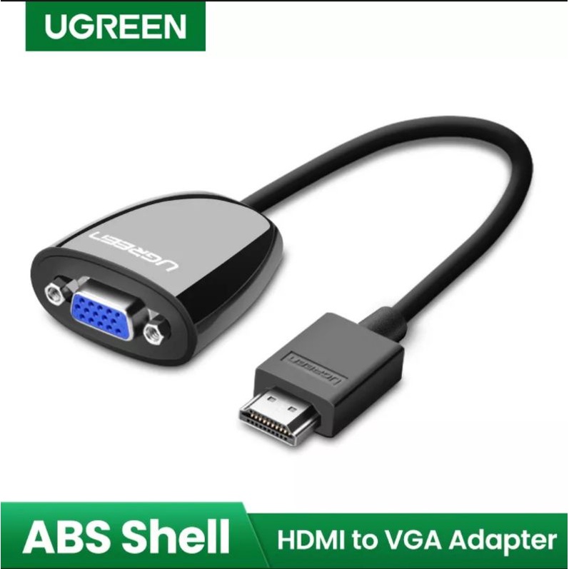 Ugreen Converter Vga to Hdmi Display for Laptop PC Proyektor Original