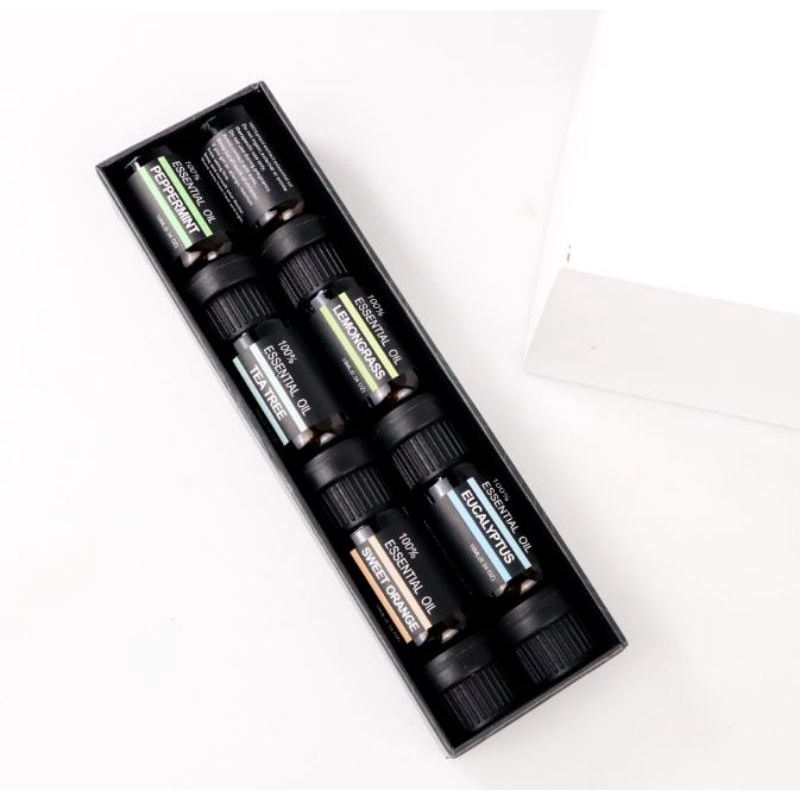 Taffware HUMI Set Pure Essential Fragrance Oils Minyak Aromatherapy Diffusers 10ml 6 ocs- RH-06