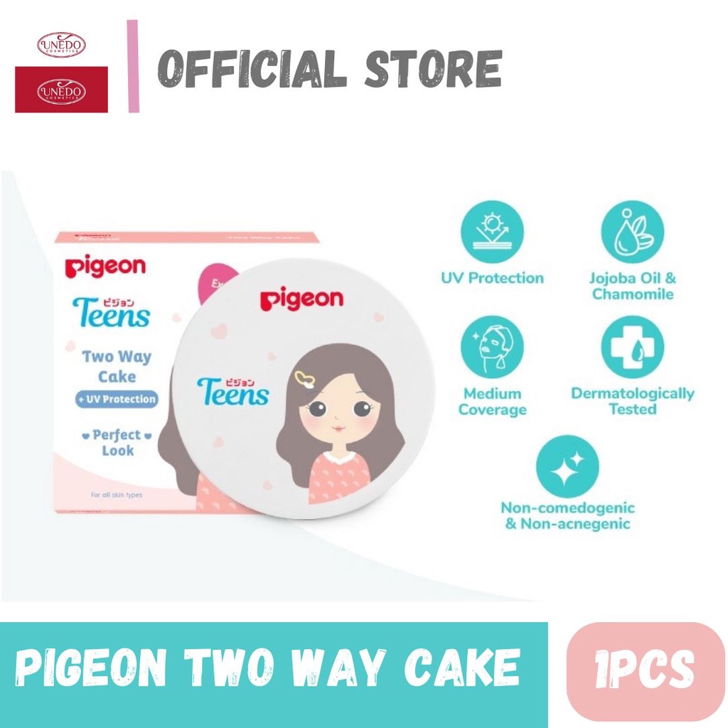 Pigeon Two Way Cake 14gr Bedak Padat Mengandung Foundation