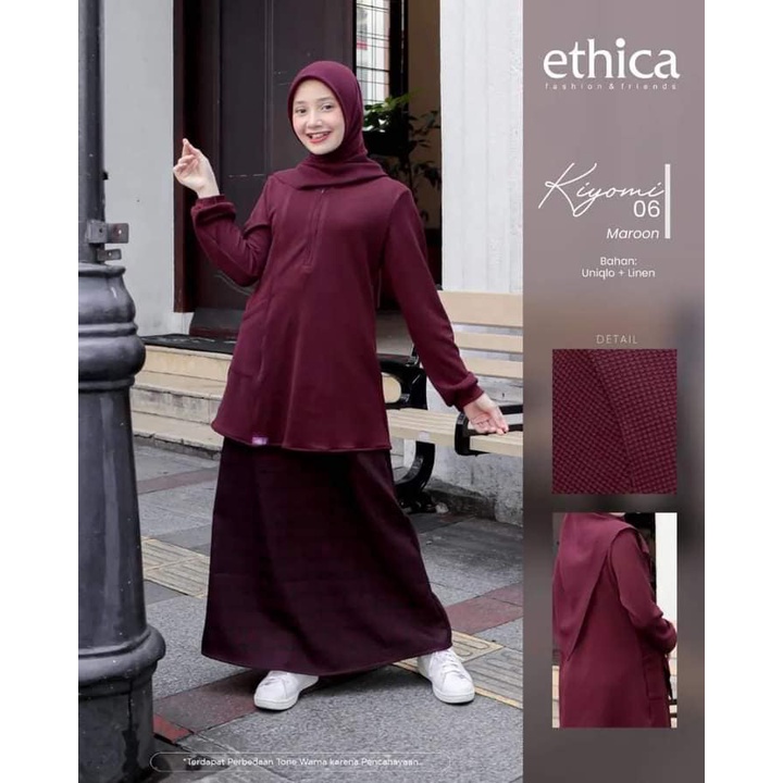DRESS ANAK REMAJA BY ETHICA | KIYOMI 06 | SET ATASAN DAN BAWAHAN | ETHICA DAILY WEAR