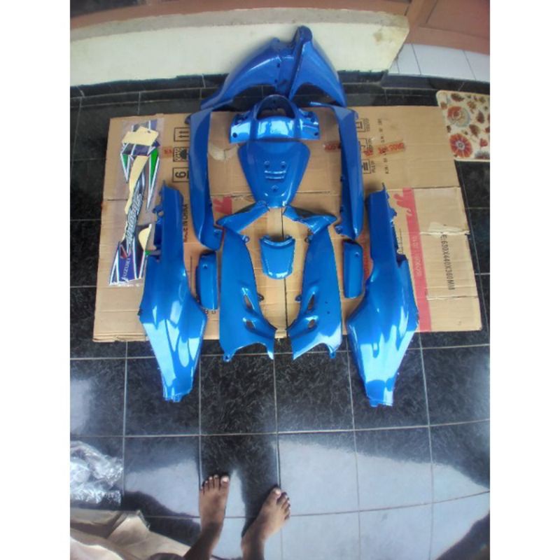 Cover Body Halus Shogun 110 R New Suzuki Shogun 110 R New Fullset Body Halus Shogun New Biru Set Sti