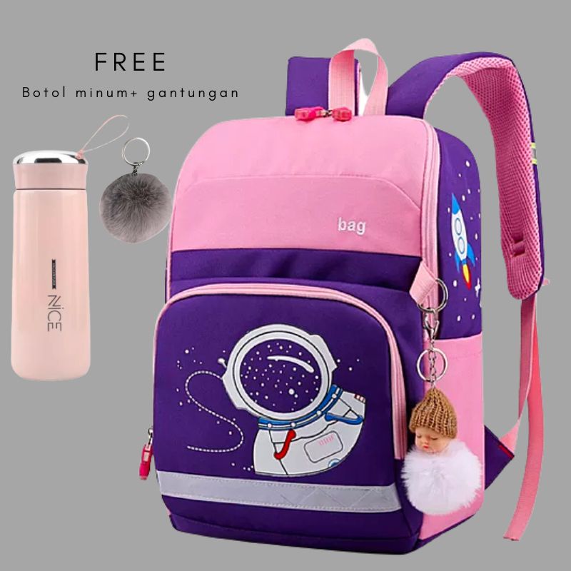 Tas Ransel/Tas Anak Sekolah Laki laki dan Perempuan Simple SD SMP SMA Ransel Backpack Cowok Cewek COD