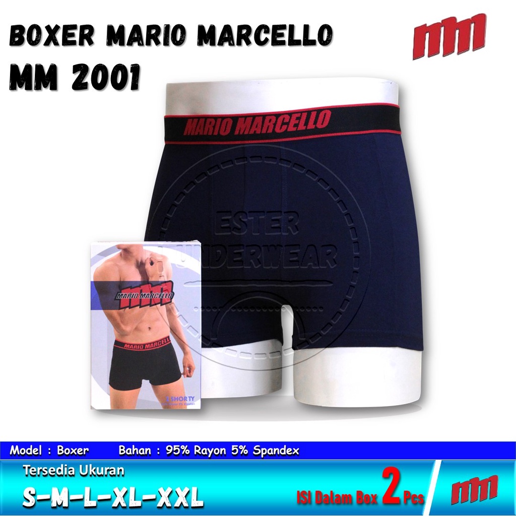 CELANA DALAM PRIA BOXER MARIO MARCELLO MM 2001 ISI-2