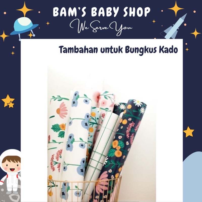 

[BAMS] KERTAS KADO MOTIF + JASA PACKING BACA DESKRIPSI UNTUK JUMLAH KERTAS KADO