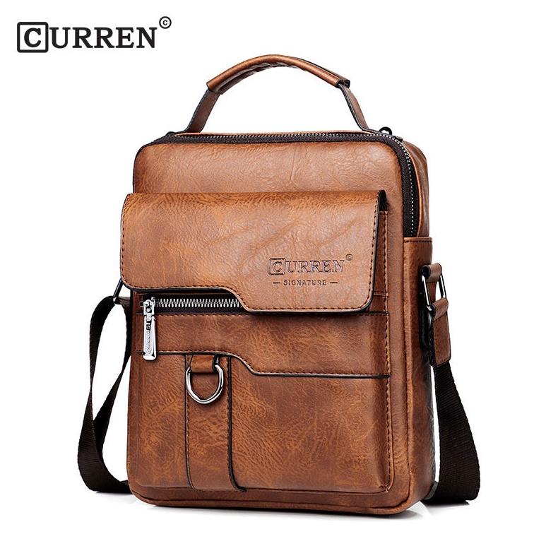 CURREN 8642 Tas Selempang Pria Kulit Messenger Anti Air CURRENOS