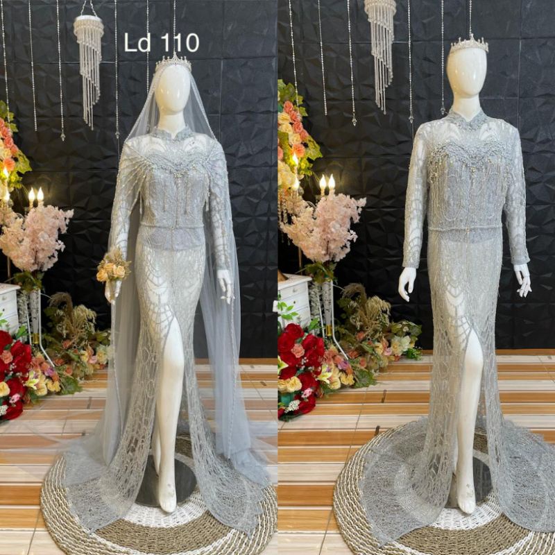 GAUN SANTILI PREMIUM JUMBO//KEBAYA AKAD BEREKOR JUMBO//GAUN BIG SIZEE